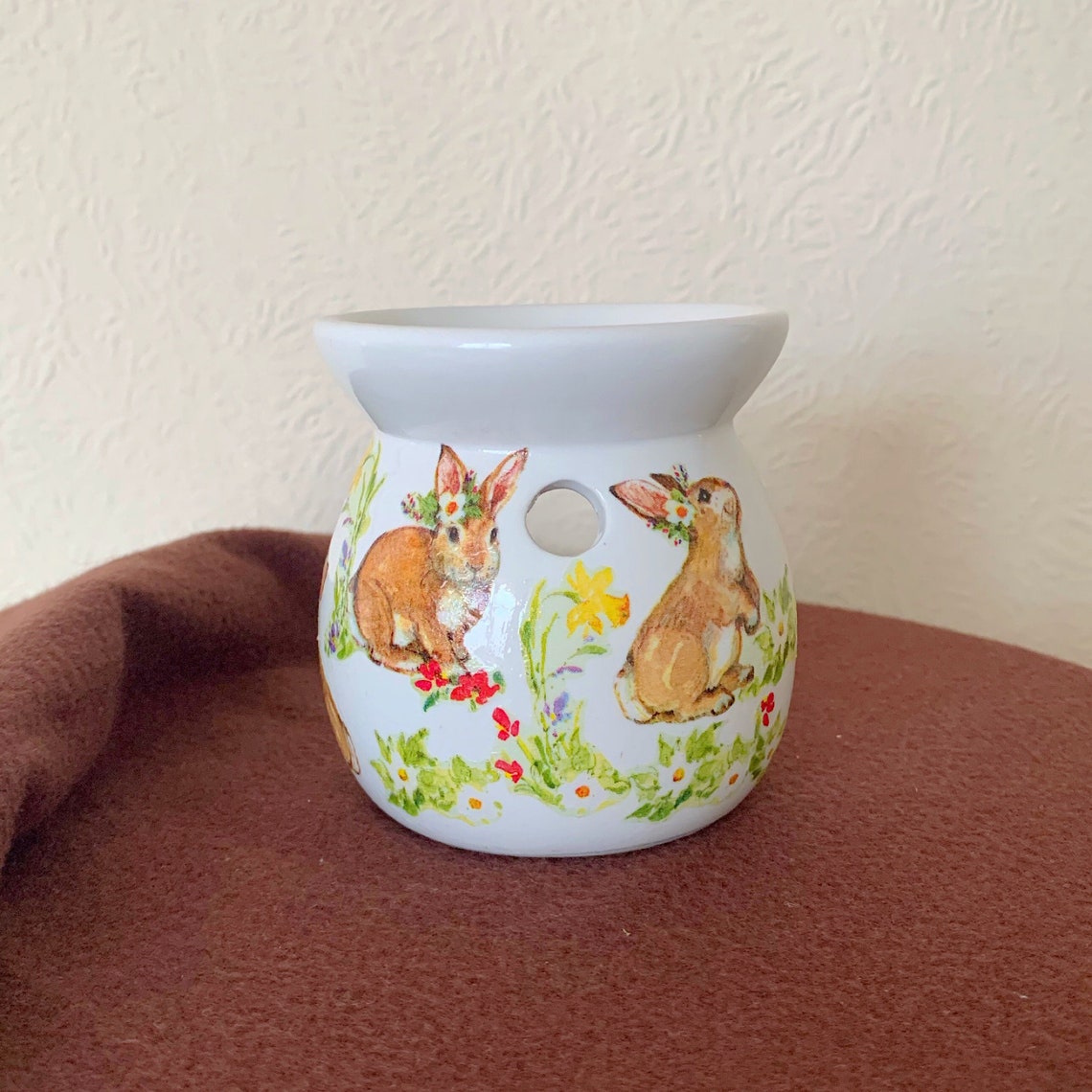 Spring Easter Bunny Wax Burner Easter Decoration Spring - Etsy UK