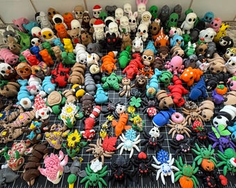 Fidget Friends Group2 Spielzeug, Fidget Spielzeug, Schreibtisch Stress Spielzeug, Gelenktiere, Sensorik, Flexi, Gelenk 3D Gedruckt