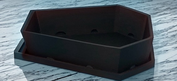 Coffin Succulent Planter, Coffin Plant Pot, Goth Cactus Planter, Coffin Home Décor, Coffin Zen Garden, Halloween Planter, Spooky Planter