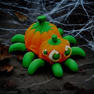 Pumpkin Legs the Articulated Pumpkin Spider