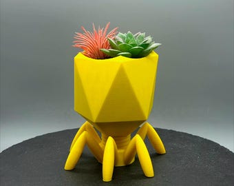 Virus Planter, Quirky Science Succulent Pot, 3D Printed Microbe Plant Pot, Nerdy Plant Lover Gift, Biology Desk Decor, Air Plant Holder