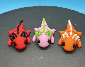Articulated Mini Axolotl Fidget Toy, Flexi Pocket Pet, 3D Printed Sensory Desk Buddy, Axolotl Lover Gift, Kawaii Tiny Animal, Party Favor