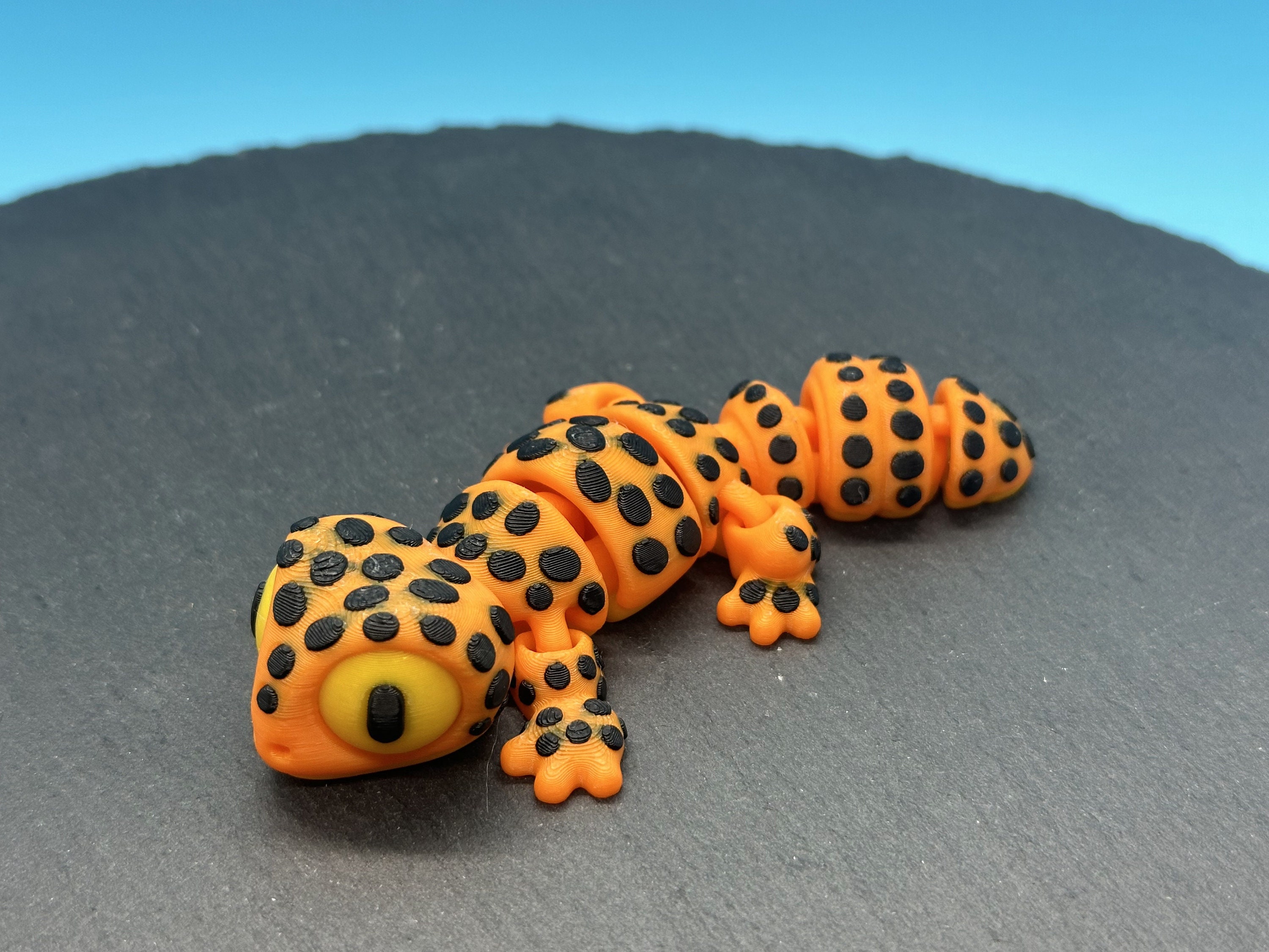 3D Printed Gecko Leopard Lizard Articulated Fidget Cute