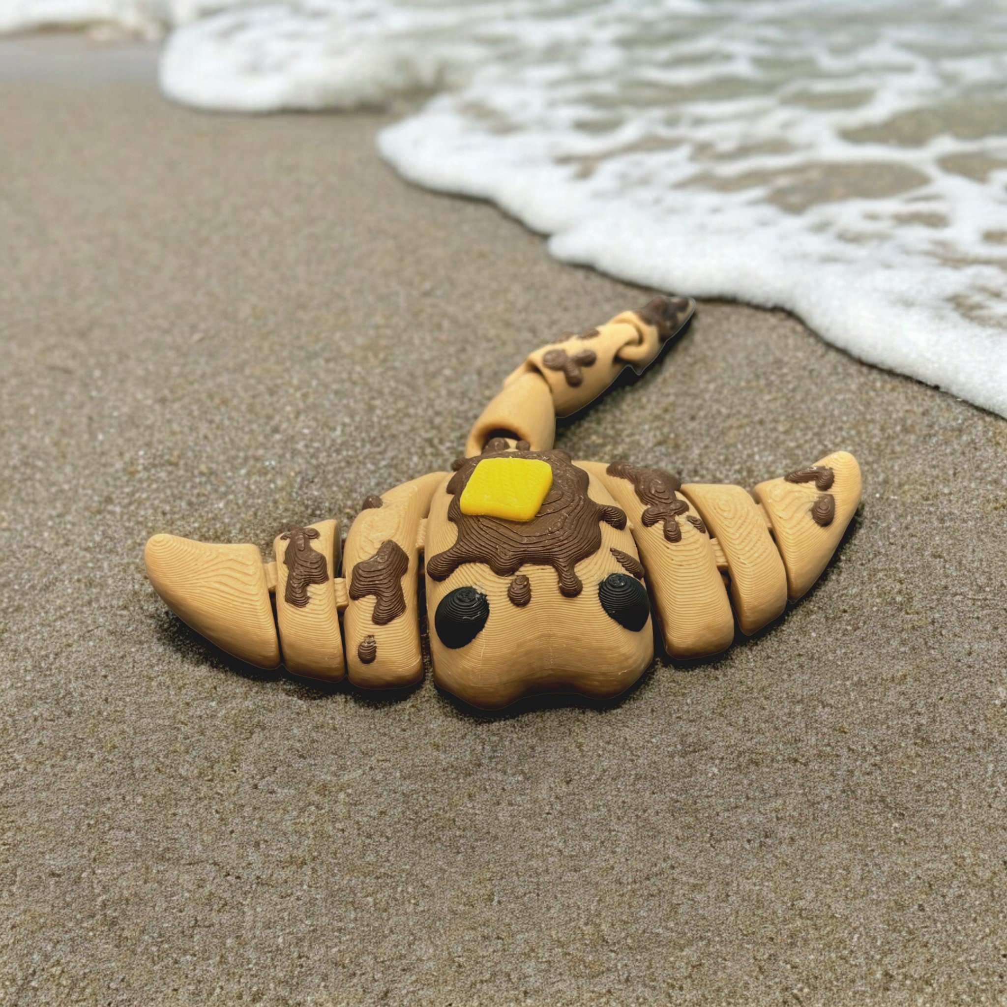 Articulated Pancake Stingray Fidget Toy, Flexi Sensory Desk Pet