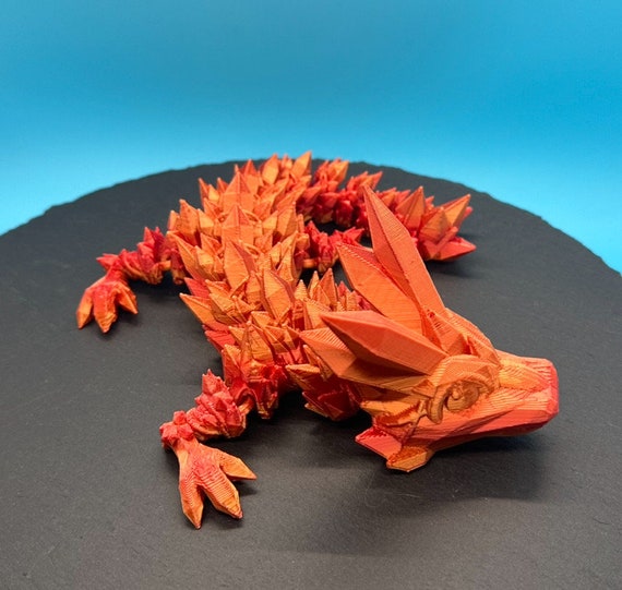 3D Printed Articulating Crystal Dragon / Fidget and Stress Relief