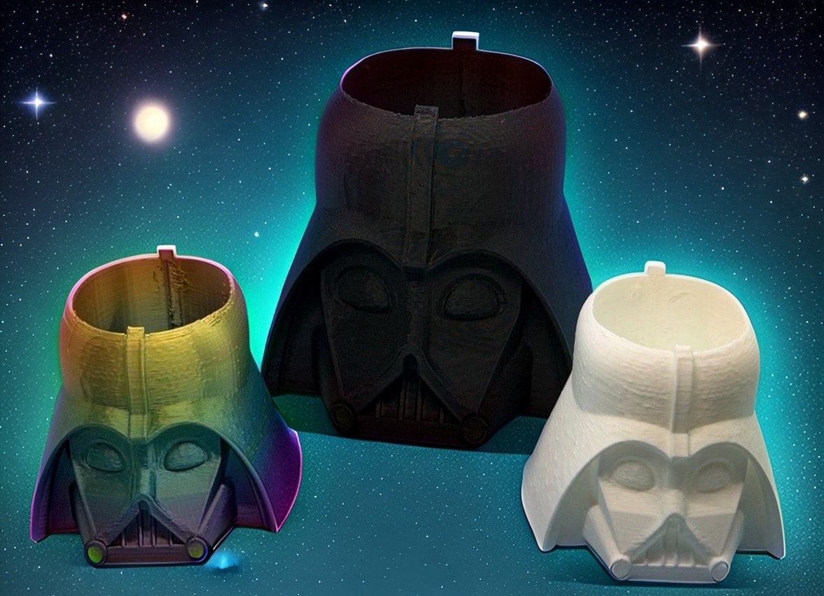 Darth Vader Planter, Darth Vader Helmet Plant Pot, Nerdy Plant Pot, Nerdy Air Plant Pot, Helmet Planter