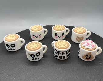 Coffee Cup Clickers - Soothing Coffee Cup Clicker with Multiple Tops