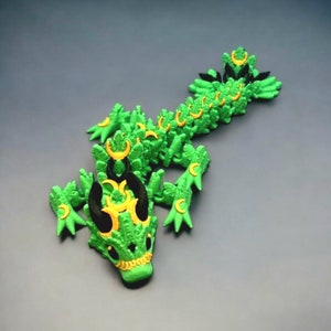 Lunar Dragon, Flexi Dragon, Fidget Articulated Lunar Dragon