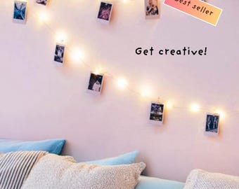 3.37 Foot Warm White Fairy Lights – LED – Waterproof Wire String Lights – Battery Included