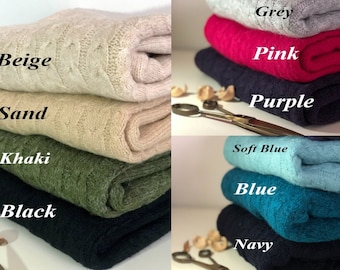 100% Wool  Scarf,  10 Different Colors  Shawl for Women, Super Soft Winter Shawl,  Stylish Scarf for Autumn Accessories, Natural Wraps, TIF