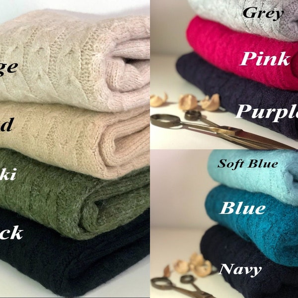 100% Wool  Scarf,  10 Different Colors  Shawl for Women, Super Soft Winter Shawl,  Stylish Scarf for Autumn Accessories, Natural Wraps, TIF