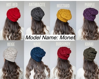 Beanies for Women, 17 Different Colors Knitted Beanie Hat for Women, Breathable, Warm &Soft Beanie Hat, Slouchy Winter Hats for Women