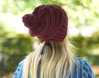 Bonnets pour femme, Bonnet tricoté pour femme, Bonnets d'hiver chauds et respirants disponibles en différentes couleurs, Bonnet souple et doux, Idées cadeaux