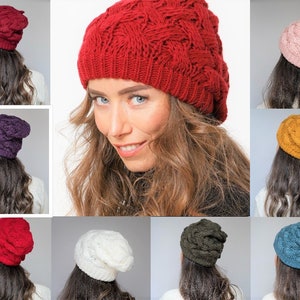 Bonnets souples pour femme, 10 couleurs différentes, Bonnet tricoté pour femme, respirant, chaud et doux, Bonnets d'hiver pour femme, RGU image 1