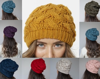 Slouchy Beanies for Women, 17 Different Colors Knitted Beanie Hat for Women, Breathable, Warm &Soft Beanie Hat, Winter Hats for Women, RGU