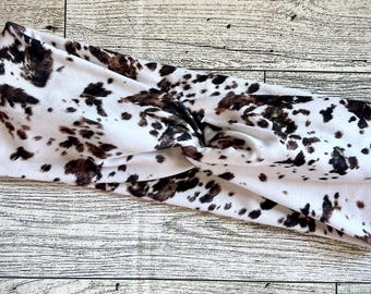 Cowhide Twist Headband~western
