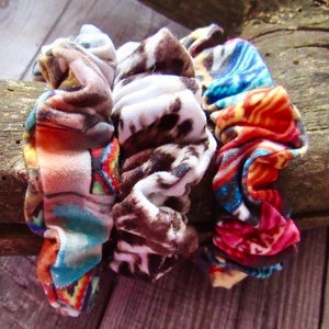 MINIATURE The World Needs More Cowboys Western Scrunchie Bundle