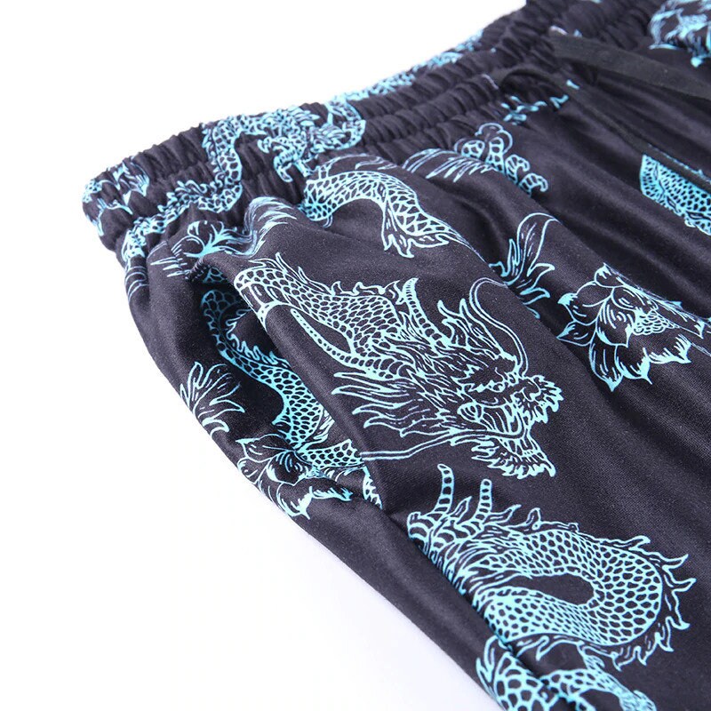 dragon print sweatpants