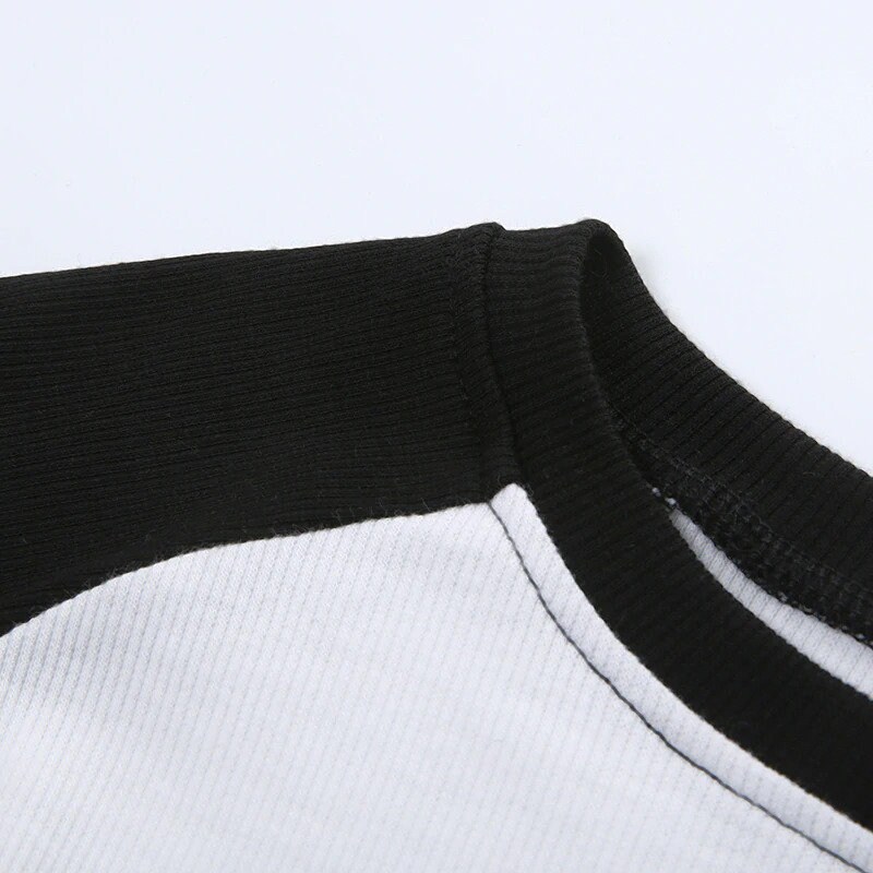 Long Sleeve Basic Shirt Slim Casual Crop Top Streetwear | Etsy