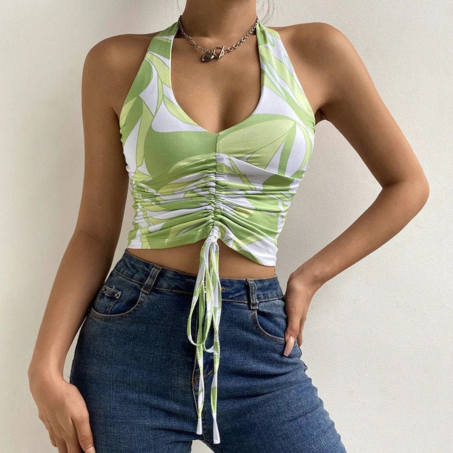 y2k halter tops