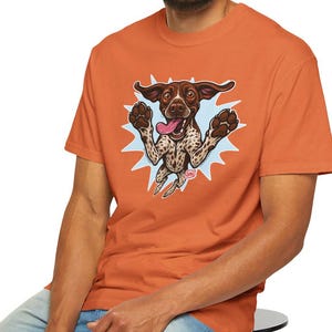 Camiseta gráfica de Braco Alemán de Pelo Corto, Camiseta divertida para amantes de los perros Braco Alemán de Pelo Corto