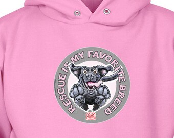 Rescue is My Favorite Breed  - Black Labrador Unisex Hoodie