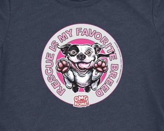 Rescue Pitbull Triblend Shirt - Women's Tee