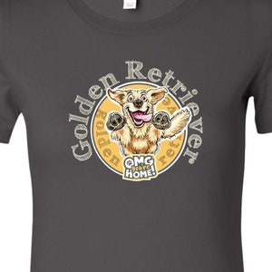 Golden Retriever Lover - Women&#39;s Shirt Featuring Original Golden Retriever Dog Artwork