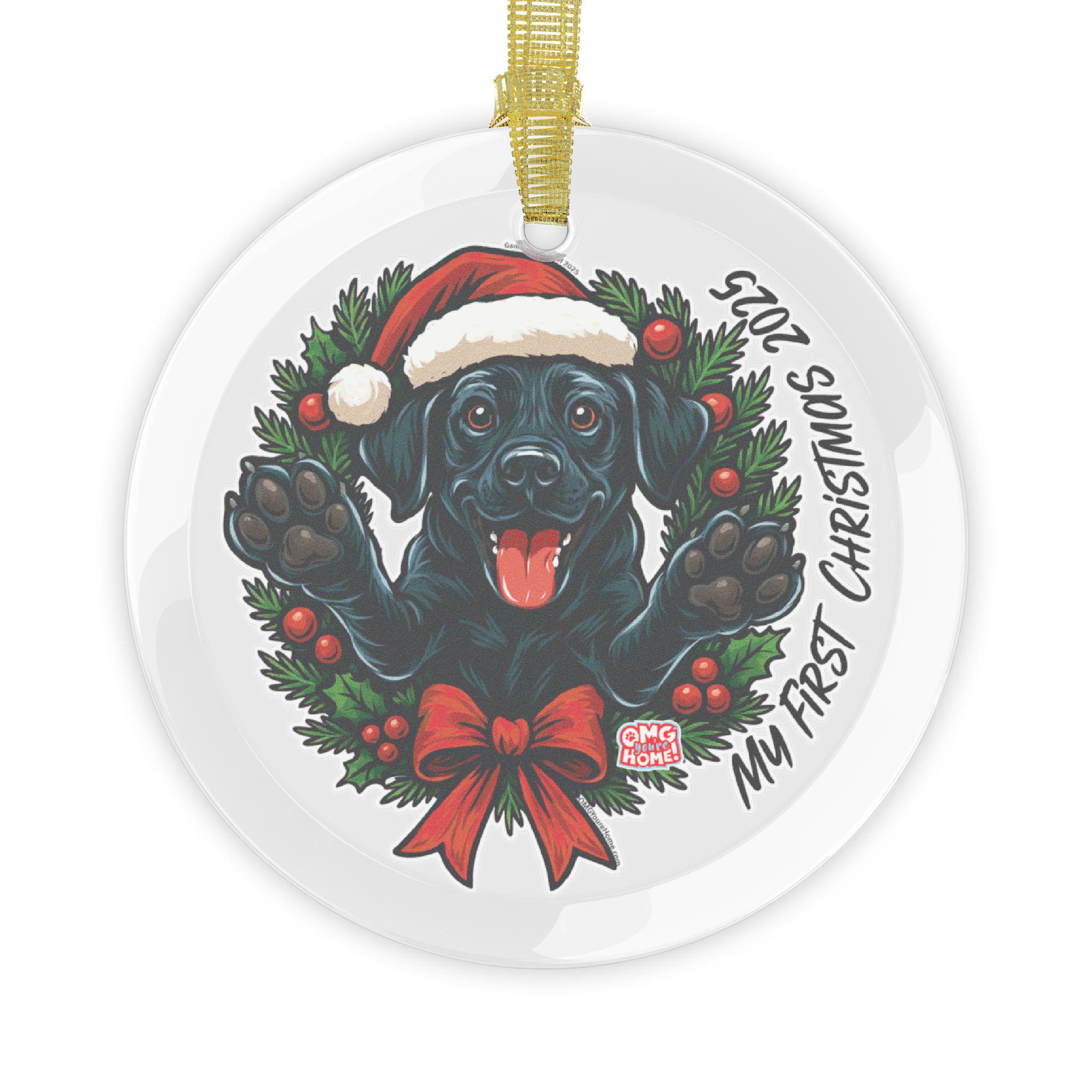 新品　アスティエ・ド・ヴィラット　ガラス　オーナメント　黒　ラブラドール　犬 新品 アスティエ・ド・ヴィラット ガラス オーナメント 黒