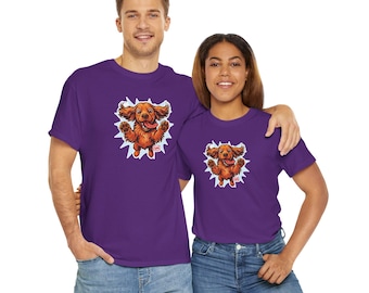 Playful Cocker Spaniel Graphic Tee: Dog Lover Reunion Shirt