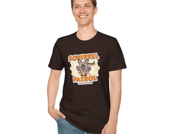 Duitse herder puppy hond eekhoorn patrouille uniseks softstyle-T-shirt