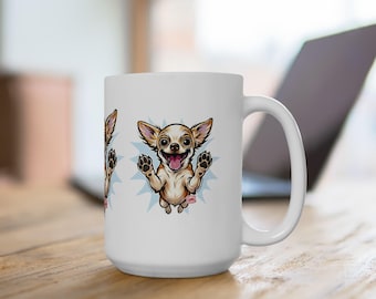 Cartoon Chihuahua Mug | Playful Dog Ceramic Mug