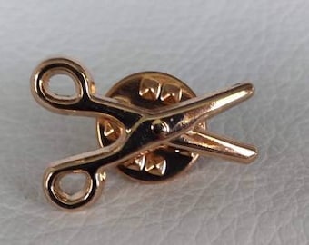 Scissors Antique Button Estate Sale Pinback Retro Vintage Rare Christmas Gift Stocking Stuffer Textile Fabric Tape machine hair dresser