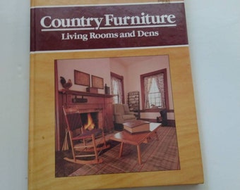 Country Furniture Living Room and Dens Woodworking Projects Table Bench Chair Desk Mirror Vintage Antique Christmas Gift Stocking Stuffer