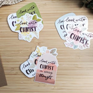 Look Unto Christ Sticker Pack | 2025 LDS Youth Theme Stickers | Sticker youth conference gifts for young men young women