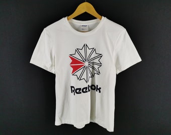 Reebok Camiseta con logotipo grande para hombre