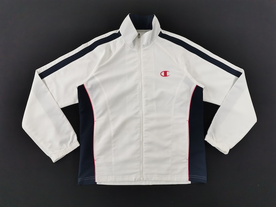 Champion Jacket Champion Color Block Windbreaker Jacket Size M Etsy Australia