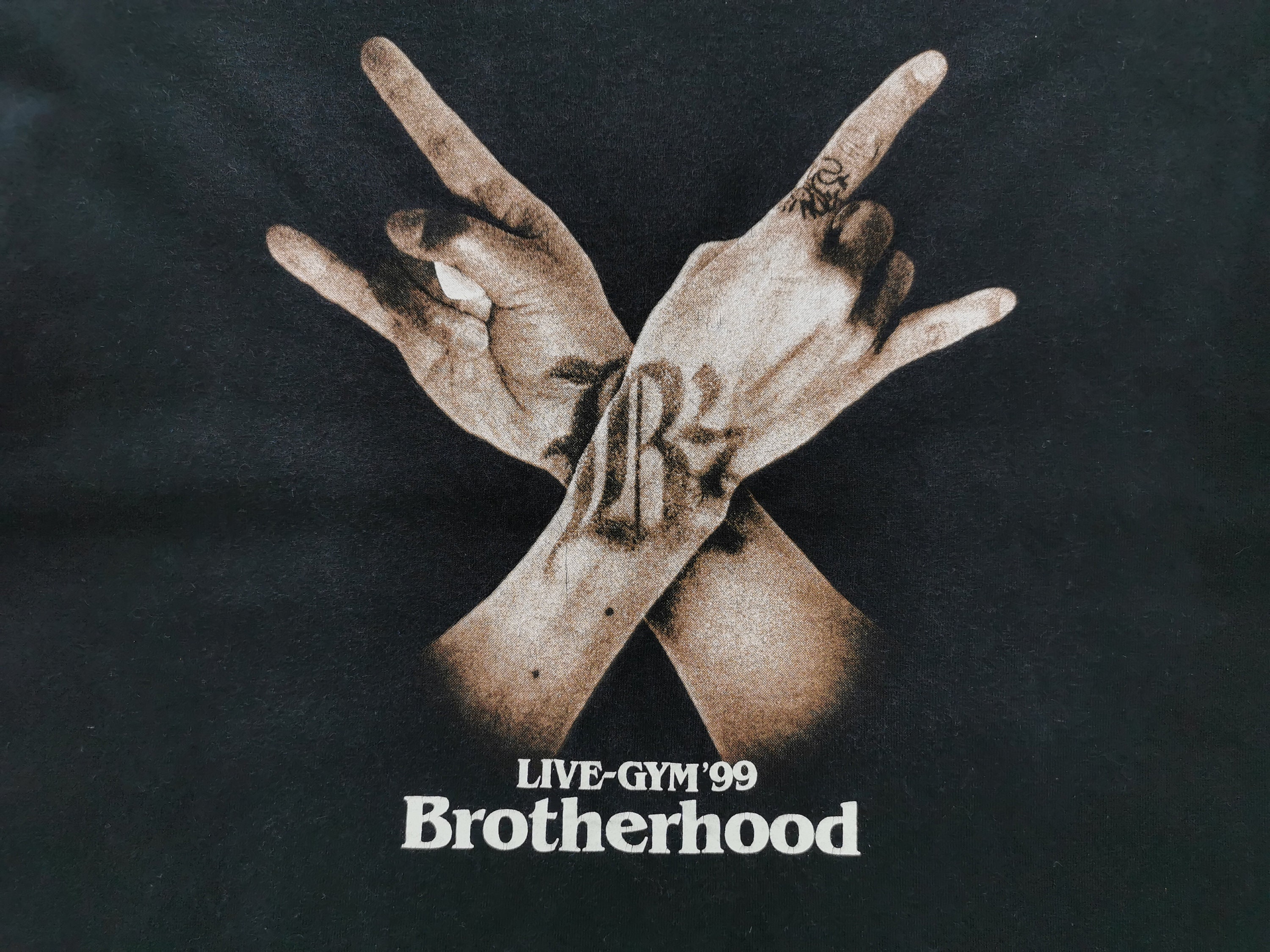 b'z brotherhood Tシャツ B'z 直筆サイン Brotherhood 松本孝弘 稲葉