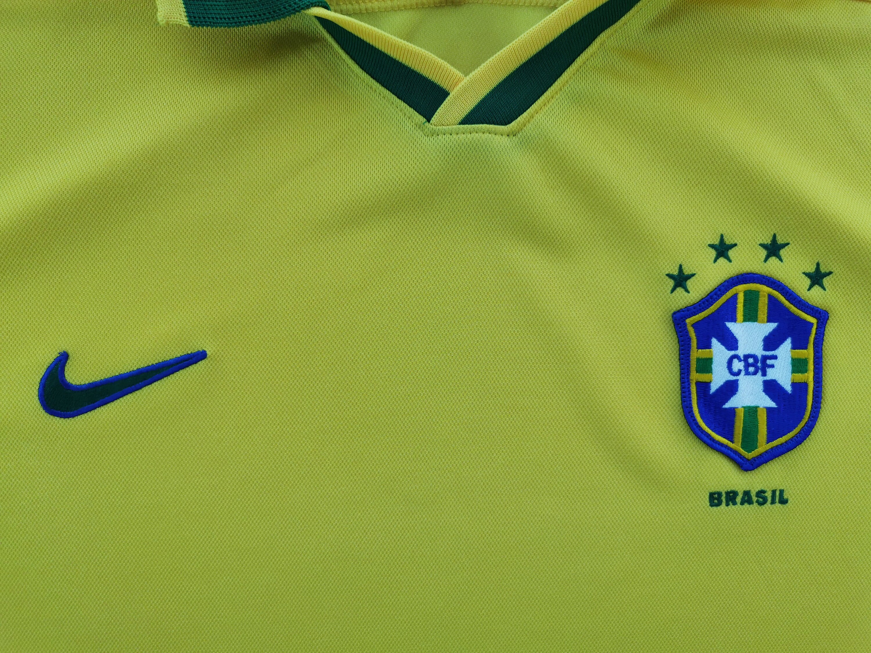 Brazil Jersey Vintage Brazil By Nike Home Jersey Shirt Size L | Etsy