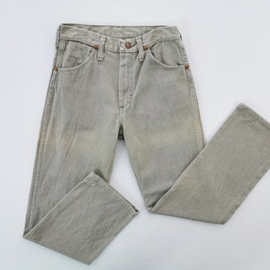 Wrangler Jeans Distressed Vintage Size 28 Wrangler Made In USA Denim Jeans Pants Size 27/28x33 image 2