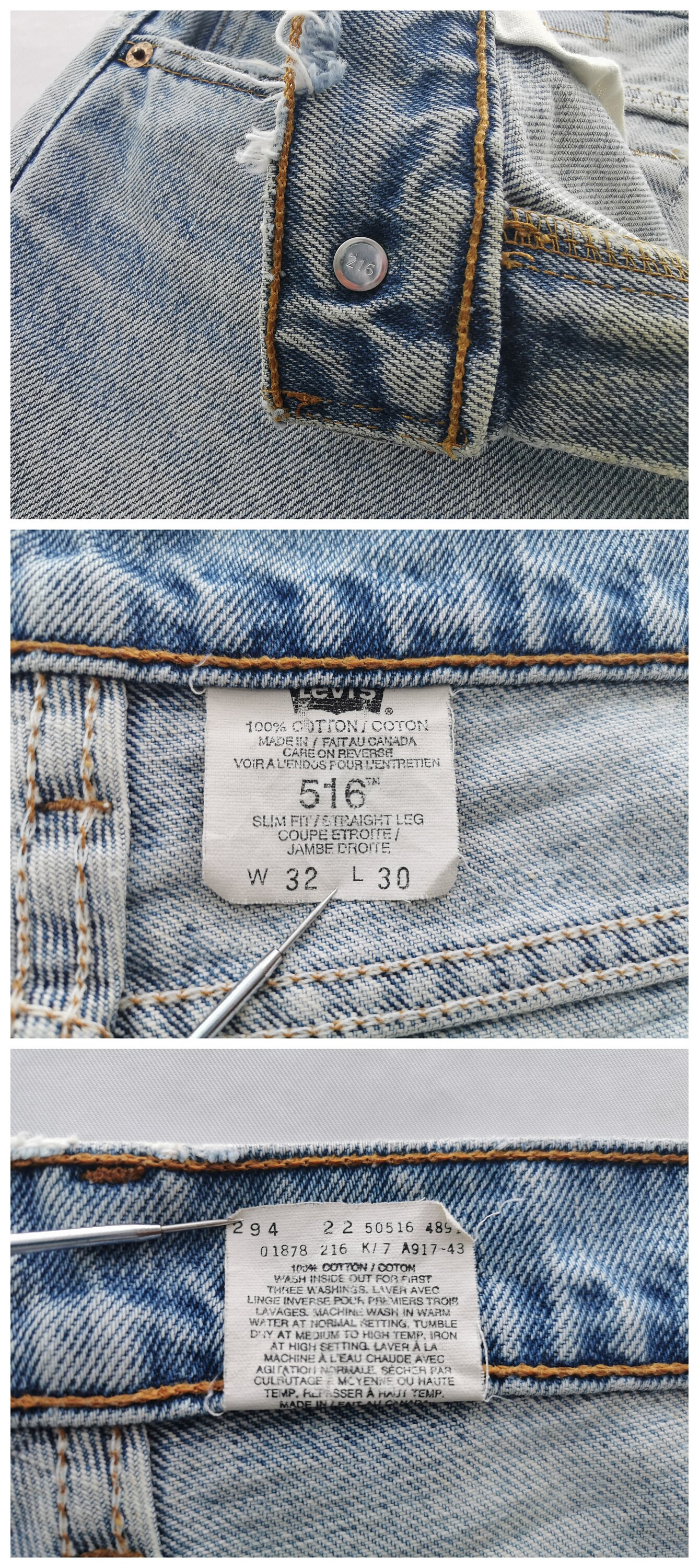 LEVI'S® VINTAGE CLOTHING LOT 201 W32 Levi's® Vintage Clothing Men's Lot 201 Jeans - Dark Wash