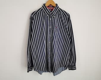 Tommy Hilfiger Shirt Vintage Tommy Hilfiger Button Shirt Size L