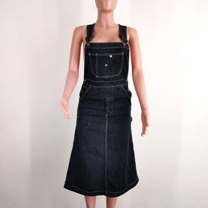 Chevignon Overalls Distressed Vintage 90&#39;s Chevignon Women Skirt Overralls Denim Made In Japan Size S
