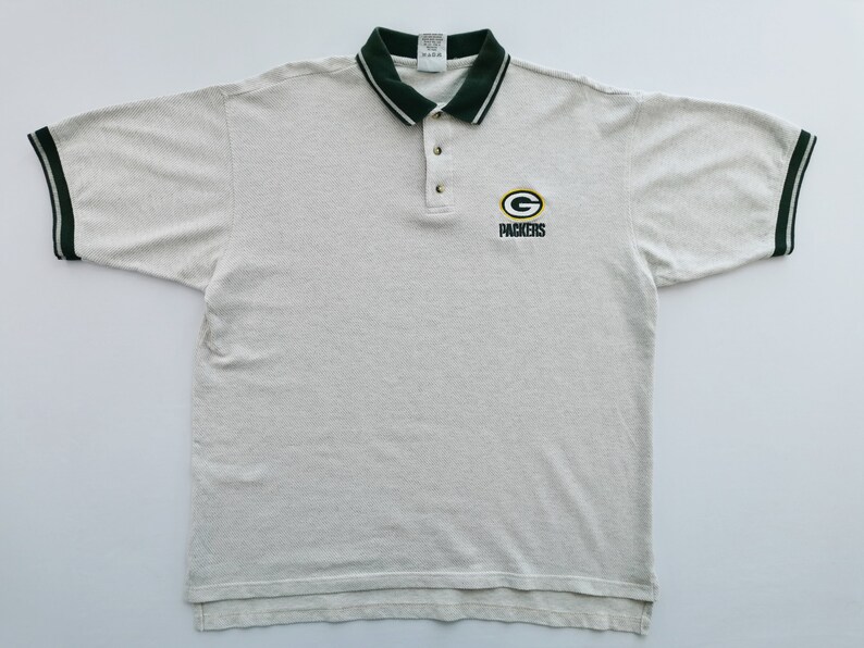 Packers Shirt Vintage Packers American Football Polo Shirt Size XL zdjęcie 3