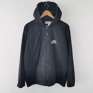 Nike Jacket Vintage 90s Nike Big Logo Hoodie Windbreaker Jacket Size M