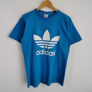 Adidas Distressed Shirt Vintage 90s Adidas T Shirt Made In USA Size S