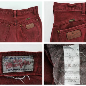 Wrangler Jeans Slitna Vintage Storlek 29 Lady Wrangler Tillverkade I Japan Denim Jeans Byxor Storlek 28/29x28 bild 8