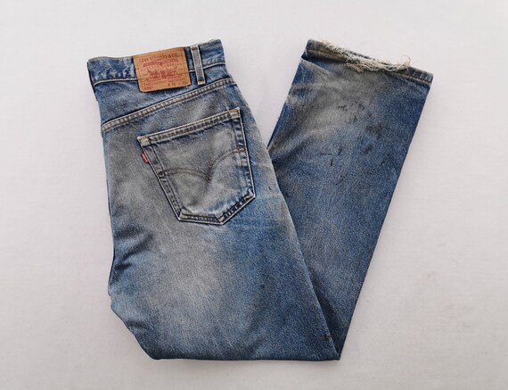 Levis Distressed Jeans Vintage Levis Lot 505 Deni… - image 4