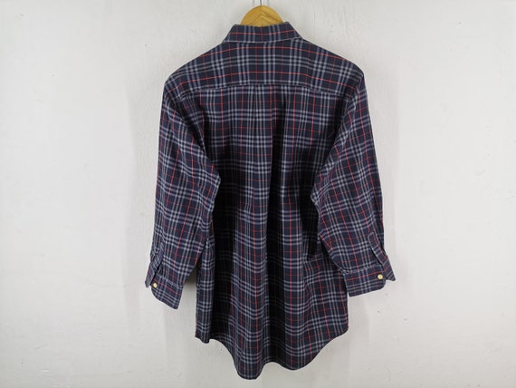 Burberrys Shirt Vintage 90's Burberrys Checkered … - image 3