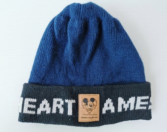 Mickey Mouse Hat Vintage Mickey Mouse Beanie Hat Cap
